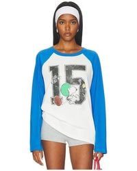 Daydreamer - Peanuts Go For It Oversized Raglan Long Sleeve Tee - Lyst