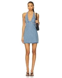 Free People - Trevi Denim Mini Dress - Lyst