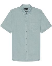 Vince - Linen Short Sleeve Shirt - Lyst