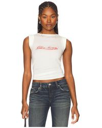 Miaou - Lucia Top En Color Blanco Talla (También En M, S, Xl, Xs, Xxs) - Lyst