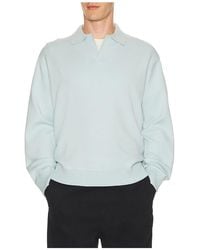Theory - Light Bilen Jonny Collar Pop Over Sweater - Lyst