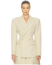 Helsa - The Double Breasted Curve Jacket - Lyst
