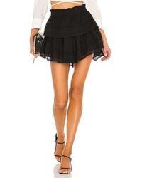 LoveShackFancy - Ruffle Mini Skirt - Lyst