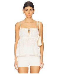Ulla Johnson - Top Sin Mangas Quinn En Color Blanco Talla (También En 10, 12, 2, 4, 6, 8) - Lyst