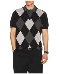 Fred Perry - X Kris Van Assche Argyle Knitted Shirt - Lyst