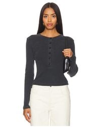 Citizens of Humanity - Varra Henley En Color Charcoal Talla (También En M, S, Xs) - Lyst