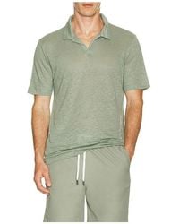Onia - Shaun Linen Polo - Lyst