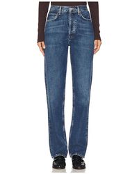 Agolde - Pantalones Rectos De Talle Alto 90S Pinch Waist En Color Azul Talla (También En 25, 26, 27, 28, 29, 30, 31, 32, 33) - Lyst