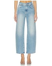 PAIGE - Arellia Ankle Barrel Leg Jeans - Lyst