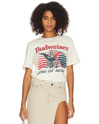 Junk Food Bud Lager Beer Tシャツ - ホワイト