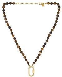 petit moments - Beaded Carabiner Necklace - Lyst
