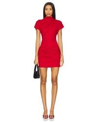 Line & Dot - Drapiertes Minikleid Archer - Lyst