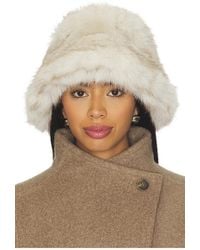Lovers + Friends - Perri Faux Fur Bucket Hat - Lyst