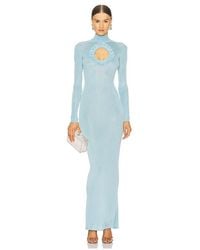 Self-Portrait - X Christopher Kane Knit Cut Out Maxi Dress - Lyst