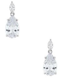 By Adina Eden - Fancy Cz Marquise X Pear Dangle Stud Earring - Lyst