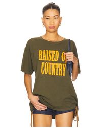 Daydreamer - Camiseta Raised On Country Merch En Color Militar Talla En - Lyst
