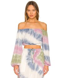 Electric and Rose Bardia top - Multicolor