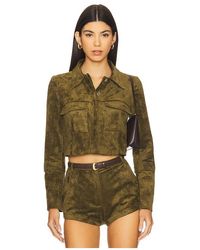 Amanda Uprichard - Chaqueta Ante Lucas En Talla En - Lyst