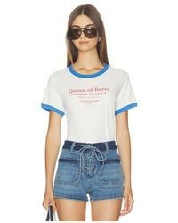 The Laundry Room - Queen Of Beers Perfect Ringer Tee - Lyst