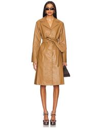 superdown - Viktoria Faux Leather Coat - Lyst