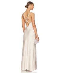 L'Agence - Abendkleid Mit Kristallsteinchen Saint - Lyst