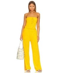 Monrow - Bandeau Jumpsuit - Lyst