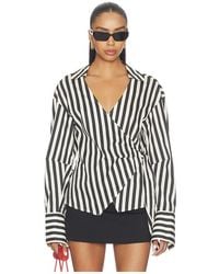 Simon Miller - Anya Poplin Wrap Top - Lyst