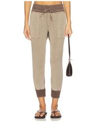 James Perse - Mixed Media Pant - Lyst