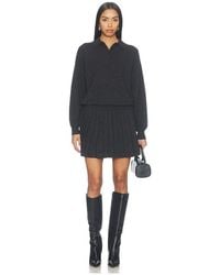 Alexander Wang - Long Sleeve Polo Dress With Heat Pressed Skirt - Lyst