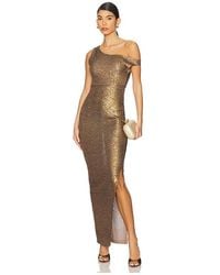 Norma Kamali - Drop Shoulder Fitted Gown - Lyst