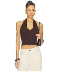 Enza Costa - Silk Rib U Halter - Lyst