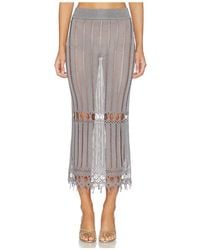 Lovers + Friends - Francie Metallic Knit Maxi Skirt - Lyst