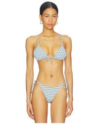 Seafolly - Mala Slide Triangle Bikini Top - Lyst