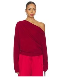 The Sei - Long Sleeve Asymmetrical Drape Sweater - Lyst