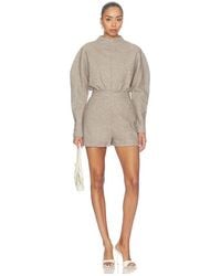 Odd Muse - Wool Mix Tweed Playsuit - Lyst