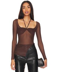 superdown - Shania Top En Color Marrón Talla (También En M, S, Xs, Xxs) - Lyst