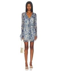SIR. - Lilia Ruffle Long Sleeve Mini Dress - Lyst