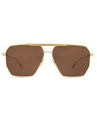 Bottega Veneta - Aviator Sunglasses - Lyst