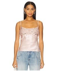Asta Resort - Von Hand Mit Perlen Verziertes Tanktop Yasmin - Lyst