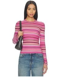 Pistola - Madison Long Sleeve Crew Neck Sweater - Lyst