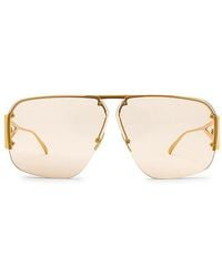 Bottega Veneta - Triangle Pilot Sunglasses - Lyst