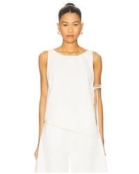 GRLFRND - Marion Tencel Side Tie Top - Lyst