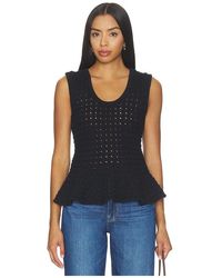 Pistola - Anna Peplum Sweater Tank Top - Lyst