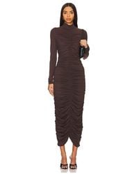 Susana Monaco - Mock Gathered Long Sleeve Dress - Lyst