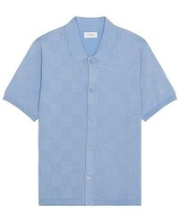 Saturdays NYC - Kenneth Checkerboard Knit Short Sleeve Shirt - Lyst