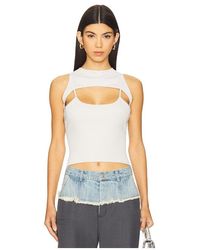 PRIVATE POLICY - Mesh Harness Tank Top - Lyst