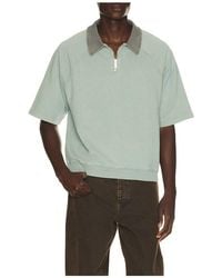BOUND - Acid Wash Jersey 1/2 Zip Polo - Lyst