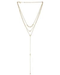 Ettika - Molten Layered Lariat Necklace - Lyst
