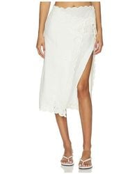 LPA - Ophelia Midi Skirt - Lyst