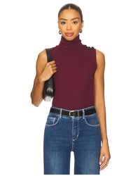 L'Agence - Ceci Sleeveless Turtleneck Top - Lyst